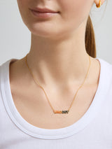 BaubleBar WEAR By Erin Andrews x BaubleBar Enamel Slogan Necklace - Cincinnati Bengals - 
    NFL necklace
