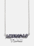 WEAR By Erin Andrews x BaubleBar Enamel Slogan Necklace - Dallas Cowboys