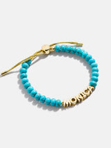 BaubleBar Turquoise Custom Nameplate Bracelet - Gold/Turquoise -
20% Off Custom: Early Black Friday Access