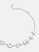 BaubleBar Sterling Silver Spaced Letter Custom Name Bracelet - Sterling Silver -
20% Off Custom: Early Black Friday Access
