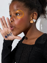 BaubleBar Trick Or Treat Kids' Clip-On Earring Set - Pumpkin -
Set of two Halloween earrings