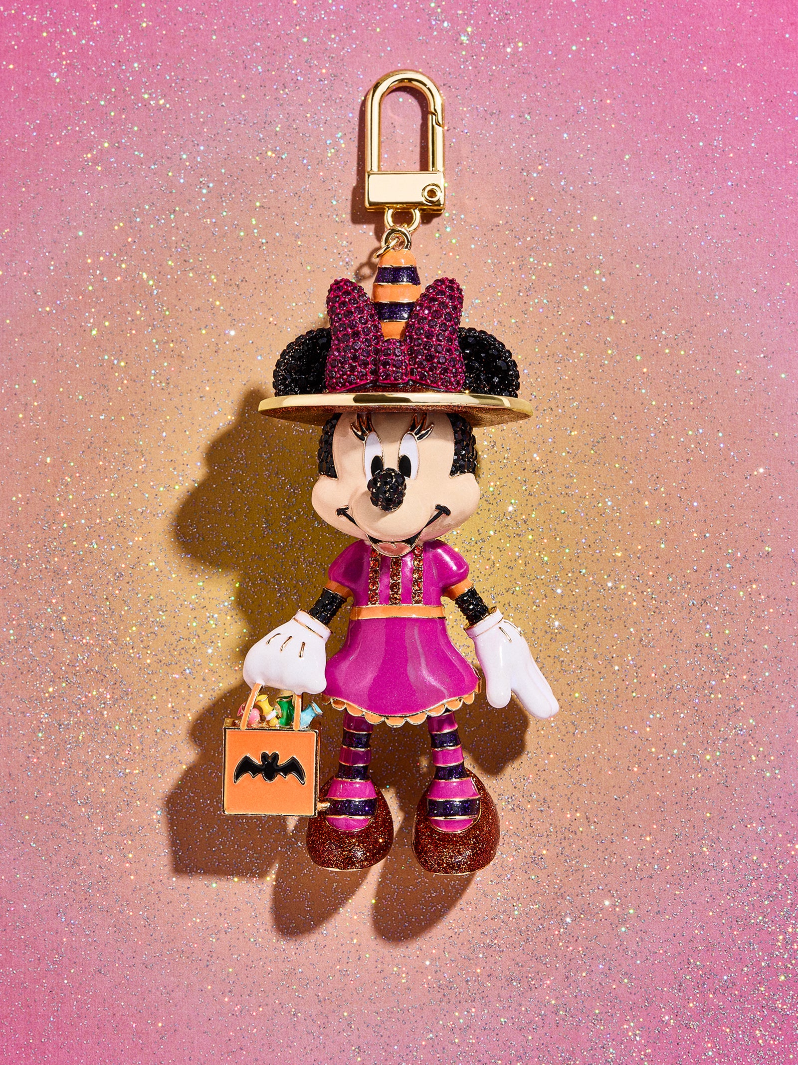 揺れる　ブランコに乗ったミニーマウス　Disney チャーム　飾り　携帯 ディズニーキャラクターがスマートフォンにぶらさがってキュートに