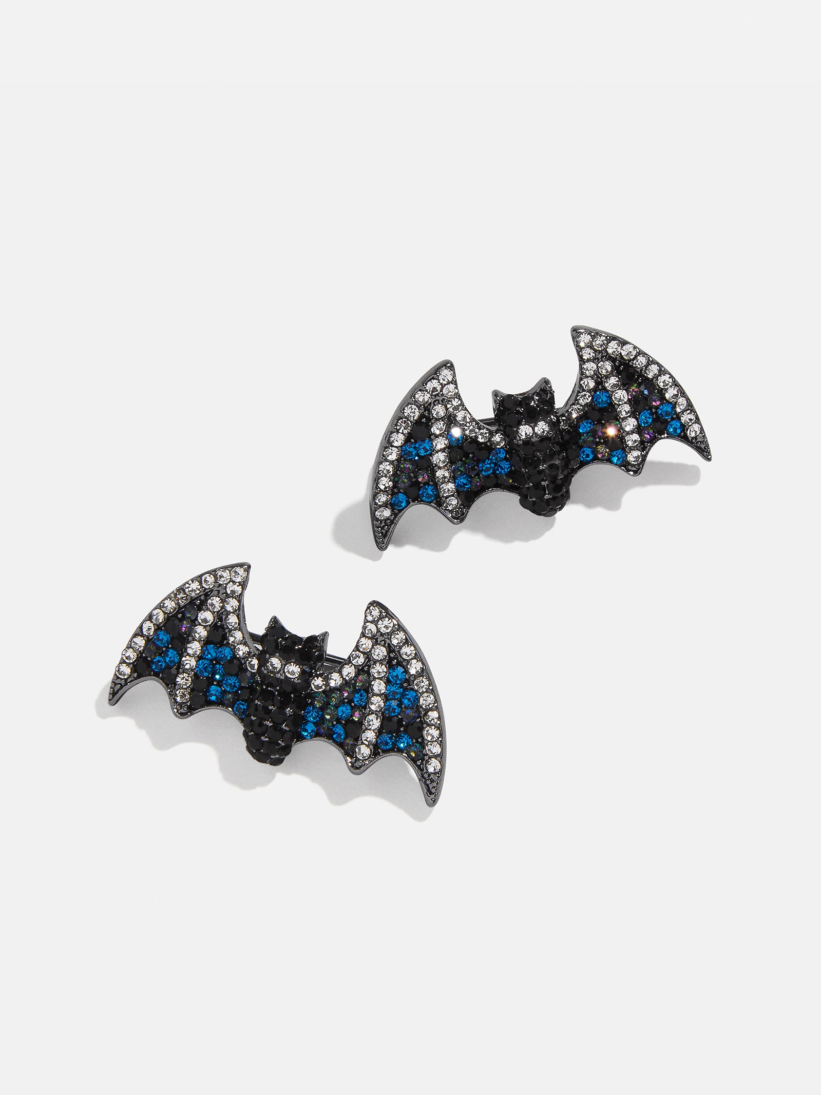 Pave Bat Crawler Earrings Black Crawler bat earrings BaubleBar