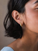 BaubleBar Megan Earrings - Gold/Pavé -
Gold plated brass earrings