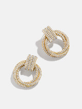BaubleBar Arabella Earrings - Gold/Pavé -
Crystal drop earrings