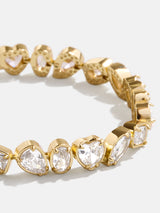 BaubleBar Eva Tennis Bracelet - Clear/Gold - 
    Crystal tennis bracelet
  
