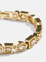 BaubleBar Joyce Bracelet - Gold/Pavé -
Gold tennis bracelet