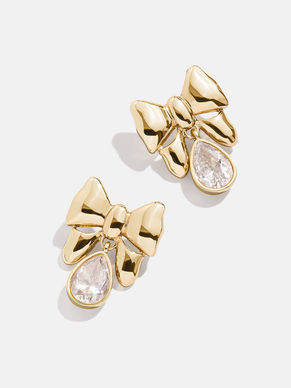 Belle Earrings - Clear/Gold
