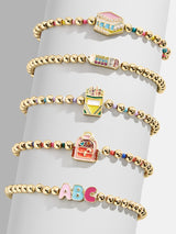 BaubleBar Hit The Books Kids' Pisa Bracelet Set - Hit The Books - 
    Set of five stretch bracelets