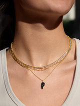 BaubleBar Mini Bubble Initial Enamel Necklace - Black -
It's Black Friday Week: Enjoy 20% off.