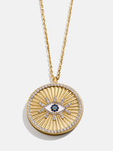 BaubleBar 18K Gold Evil Eye Reversible Pendant Necklace - Evil Eye -
Reversible evil eye necklace