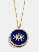 BaubleBar 18K Gold Evil Eye Reversible Pendant Necklace - Evil Eye -
Reversible evil eye necklace