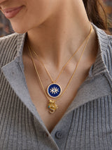 BaubleBar 18K Gold Evil Eye Reversible Pendant Necklace - Evil Eye -
Reversible evil eye necklace