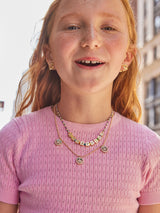 BaubleBar All Smiles Kids' Necklace - Smiley -
Kids' smiley face necklace