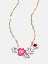 BaubleBar Shoot For The Stars Kids' Necklace - Pink -
Kids' star charm necklace