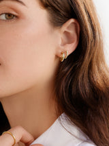 BaubleBar Jennifer Waterproof Earring Set - Gold/Pavé - 
    Set of two waterproof earrings
