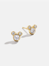 BaubleBar Mickey Mouse Disney 18K Gold Plated Sterling Silver & Cubic Zirconia Studs - Gold/Pavé -
18K Gold Plated Sterling Silver, Cubic Zirconia