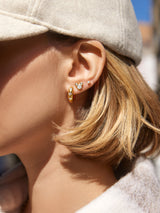 BaubleBar Mickey Mouse Disney 18K Gold Plated Sterling Silver & Cubic Zirconia Studs - Gold/Pavé -
18K Gold Plated Sterling Silver, Cubic Zirconia