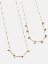 BaubleBar Disney Mickey Mouse 18K Gold Plated Sterling Silver Spaced Custom Necklace - Gold -
It's Black Friday Week: Enjoy 20% off.