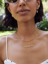 BaubleBar Disney Mickey Mouse 18K Gold Plated Sterling Silver Custom Nameplate Necklace - Gold/Pavé -
It's Black Friday Week: Enjoy 20% off.