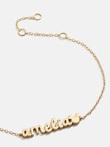 BaubleBar Disney Mickey Mouse 18K Gold Plated Sterling Silver Custom Nameplate Bracelet - Gold -
It's Black Friday Week: Enjoy 20% off.