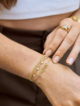 BaubleBar Disney Mickey Mouse 18K Gold Plated Sterling Silver Custom Nameplate Bracelet - Gold -
It's Black Friday Week: Enjoy 20% off.