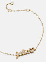 BaubleBar Disney Mickey Mouse 18K Gold Plated Sterling Silver Custom Nameplate Bracelet - Gold/Pavé -
It's Black Friday Week: Enjoy 20% off.