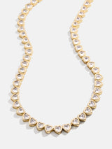 BaubleBar Haley Tennis Necklace - Gold/Pavé -
Heart necklace