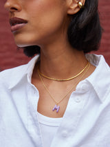 BaubleBar Mini Bubble Initial Enamel Necklace - Lavender - 
    25% Off Custom Gifts: The Annual Custom Event