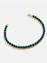 BaubleBar Brielle Bracelet - Green - 
    Beaded tennis bracelet
