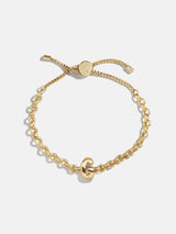 BaubleBar G - 
    Gold chucky initial pull-tie bracelet