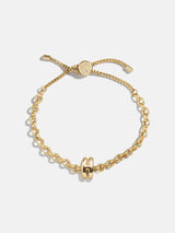 BaubleBar H - 
    Gold chucky initial pull-tie bracelet