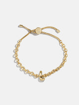 BaubleBar L - 
    Gold chucky initial pull-tie bracelet