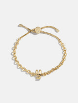 BaubleBar Y - 
    Gold chucky initial pull-tie bracelet
