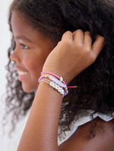 BaubleBar Acrylic Kids' Custom Nameplate Bracelet - Translucent Pink -
Kids' customizable nameplate bracelet