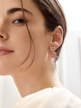 BaubleBar Harley Statement Earrings - Double Pink Pavé Heart Earrings -
Pink heart statement earrings
