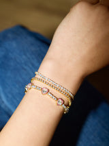 BaubleBar Daphne Tennis Bracelet - Gold/Pink -
It's Black Friday Week: EXTRA 30% off.