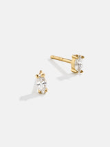 BaubleBar Luna 18K Gold Kids' Earrings - Gold/Pavé -
Cubic zirconia stones, 18K gold plated sterling silver