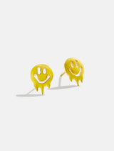 BaubleBar Smile Drip 18K Gold Kids' Earrings - Smiley - 
    18K gold plated sterling silver