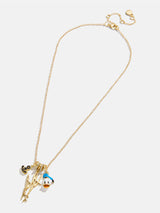 BaubleBar Disney Donald Duck Cluster Charm Necklace - Donald Duck - 
    Gold chain statement necklace