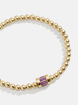 BaubleBar Tatum Birthstone Bracelet - Amethyst -
Black Friday Deal