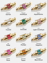 BaubleBar Tatum Birthstone Bracelet - Amethyst - 
    Personalized gold beaded bracelet