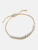 BaubleBar Daphne Pull Tie Bracelet - Gold/Pavé -
Adjustable bracelet with glass stones