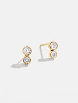 BaubleBar Drew 18K Gold Earrings - Gold/Pavé -
18K gold plated sterling silver, Cubic Zirconia stones
