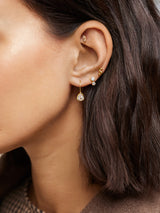 BaubleBar Drew 18K Gold Earrings - Gold/Pavé -
18K gold plated sterling silver, Cubic Zirconia stones