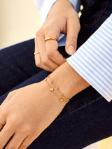 BaubleBar 18K Gold Clover Bracelet - Clover -
18K gold plated sterling silver