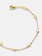 BaubleBar 18K Gold Cross Bracelet - Cross -
18K gold plated sterling silver