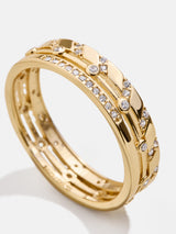 BaubleBar Zaria 18K Gold Ring - Gold/Pavé -
It's Black Friday Week: EXTRA 30% off.