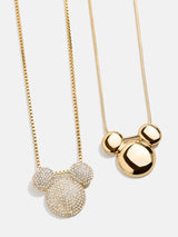 BaubleBar Disney Mickey Mouse Pavé Bubble Necklace - Gold/Pavé -
Disney Mickey Mouse necklace