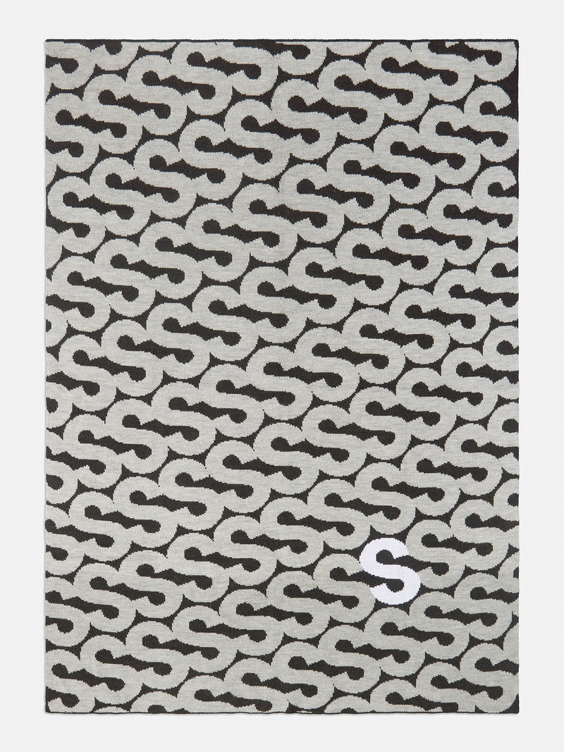 BaubleBar On A Loop Custom Blanket - Gray/Light Gray - 
    Custom, machine washable blanket in two sizes
  
